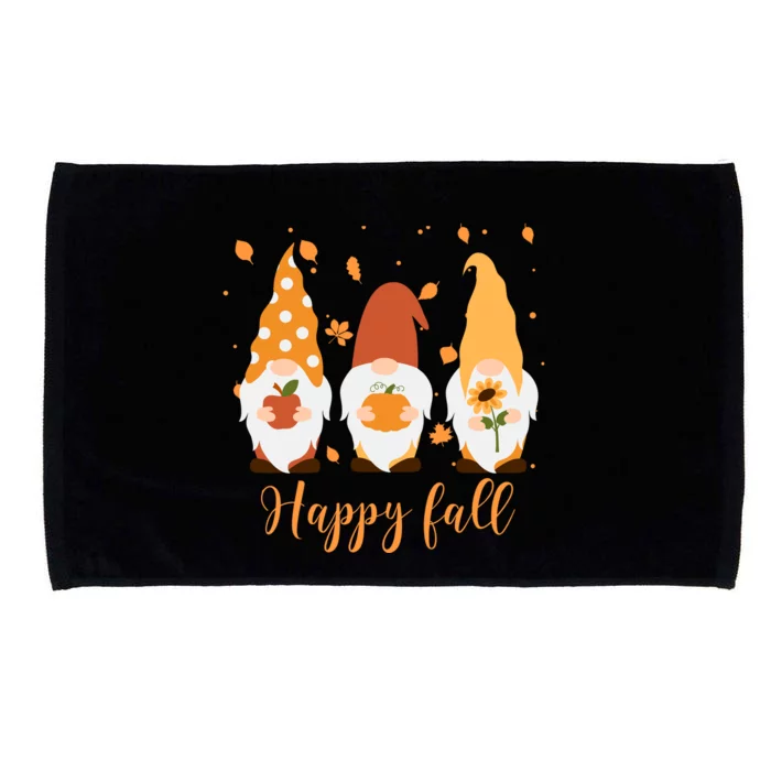 Happy Fall Gnome Festive Cute Microfiber Hand Towel