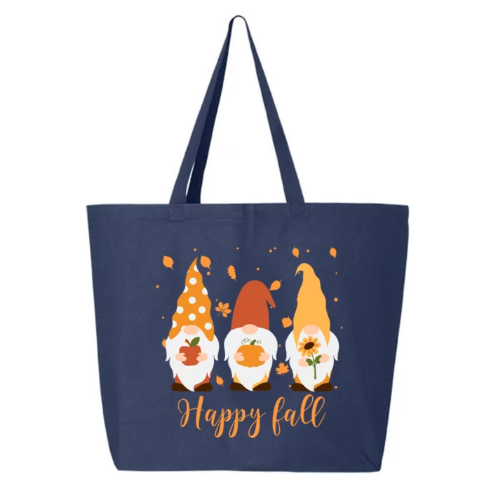 Happy Fall Gnome Festive Cute 25L Jumbo Tote