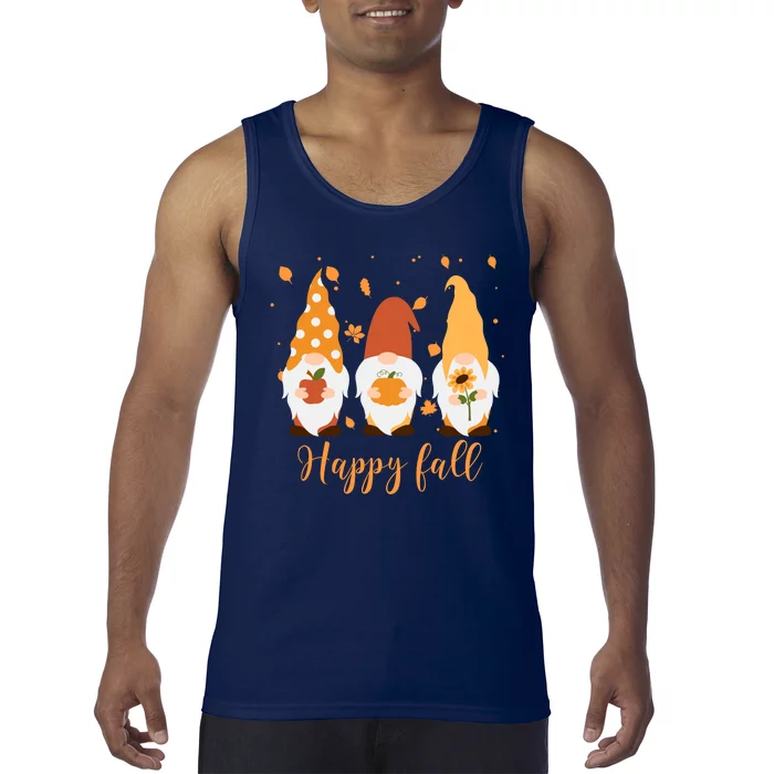 Happy Fall Gnome Festive Cute Tank Top