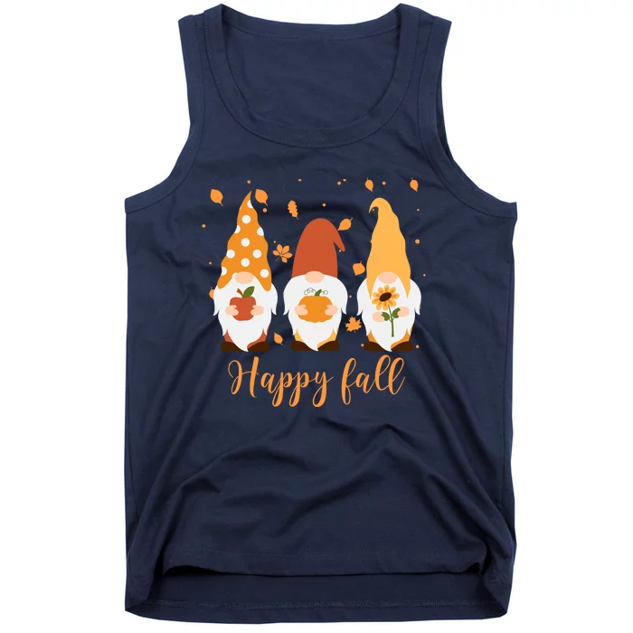 Happy Fall Gnome Festive Cute Tank Top