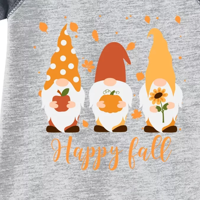 Happy Fall Gnome Festive Cute Infant Baby Jersey Bodysuit