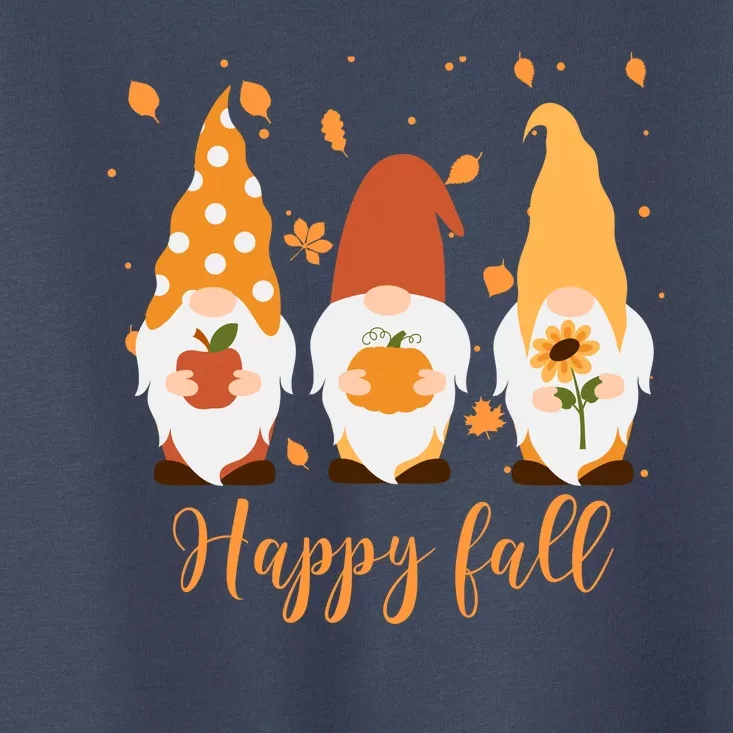 Happy Fall Gnome Festive Cute Toddler T-Shirt