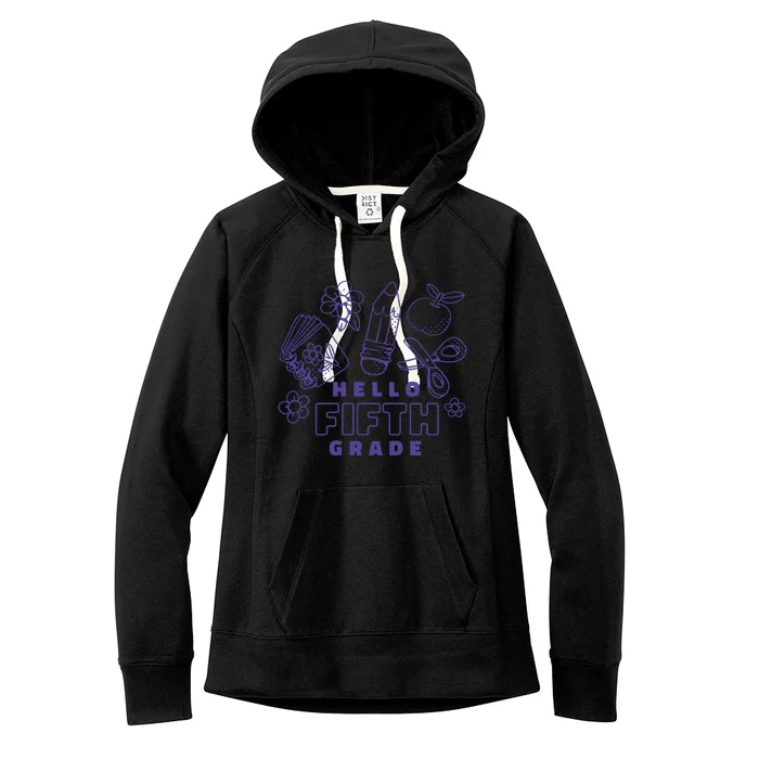 Hello Fifth Grade School Women's Fleece Hoodie