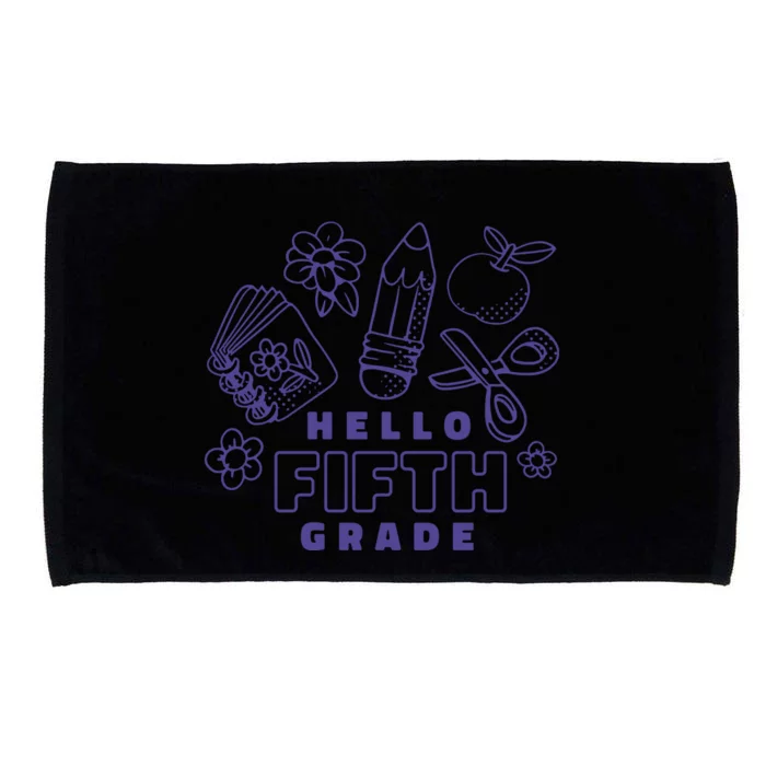 Hello Fifth Grade School Microfiber Hand Towel