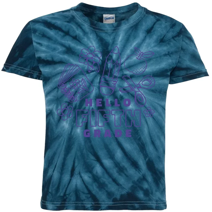 Hello Fifth Grade School Kids Tie-Dye T-Shirt