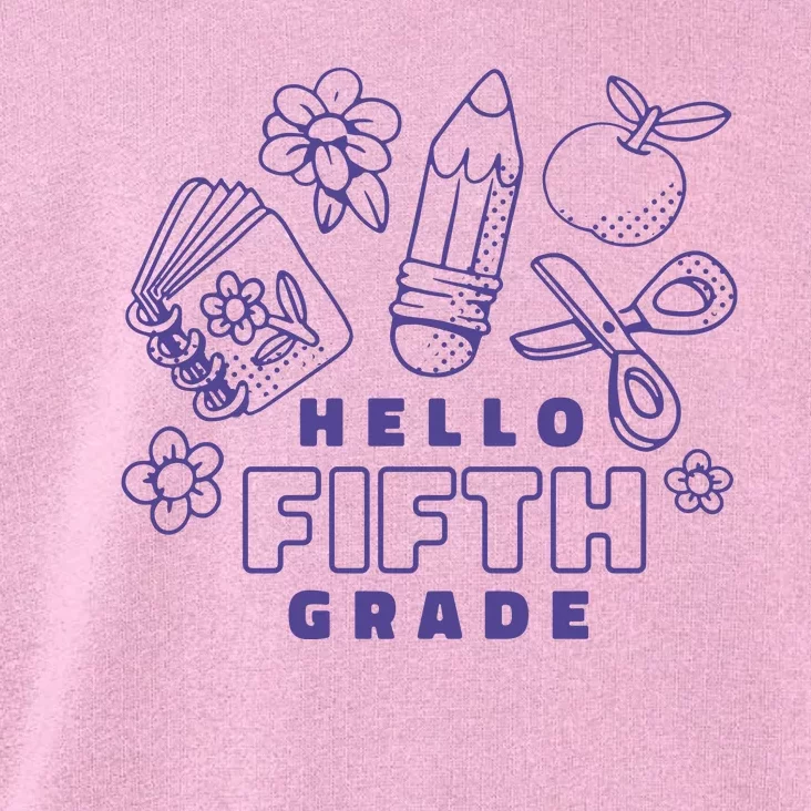 Hello Fifth Grade School Toddler Hoodie