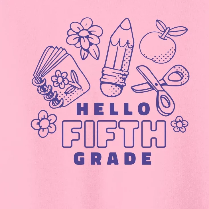 Hello Fifth Grade School Toddler T-Shirt