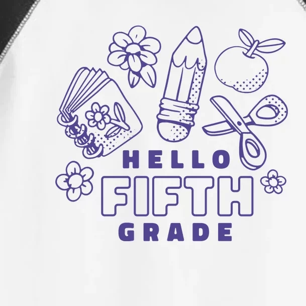 Hello Fifth Grade School Toddler Fine Jersey T-Shirt