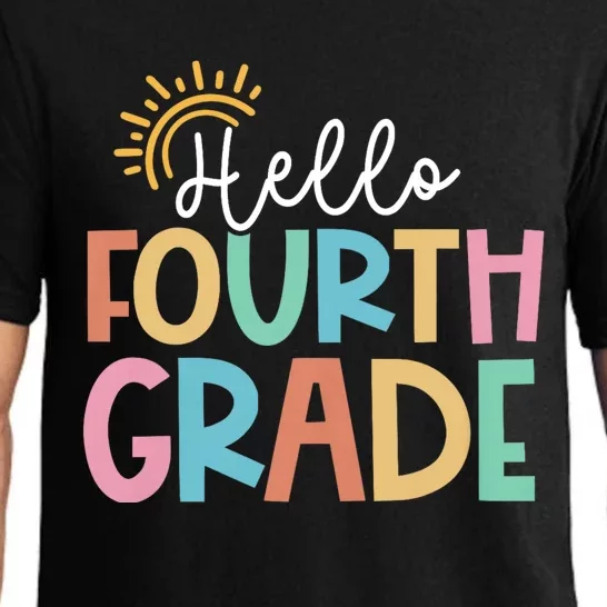 Hello Fourth Grade Team 4th Grade Back To School Teacher Pajama Set