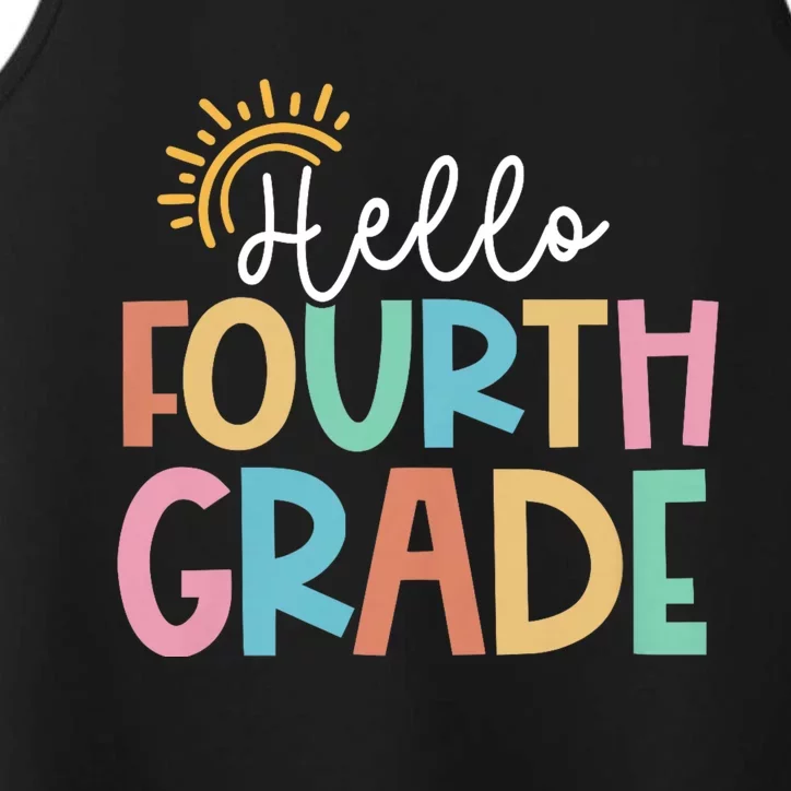 Hello Fourth Grade Team 4th Grade Back To School Teacher Performance Tank