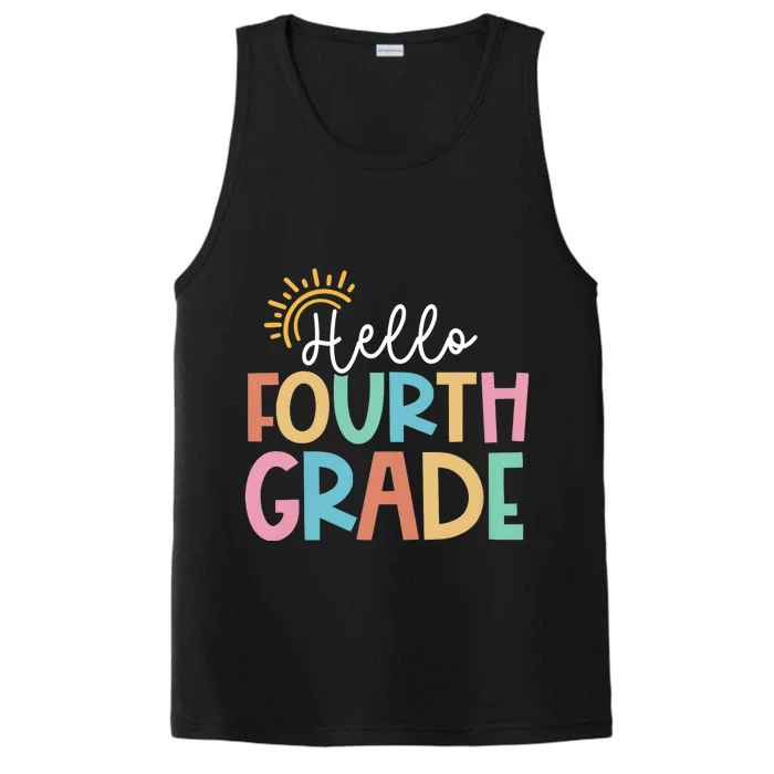 Hello Fourth Grade Team 4th Grade Back To School Teacher Performance Tank