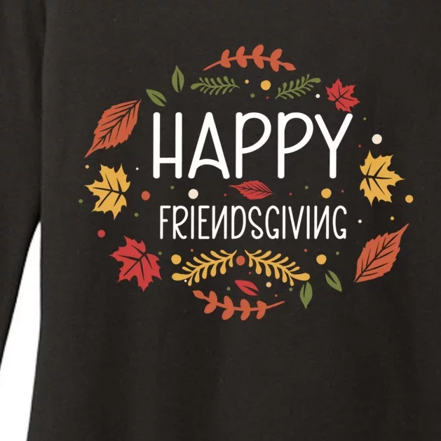 Happy Friendsgiving Gift Womens CVC Long Sleeve Shirt