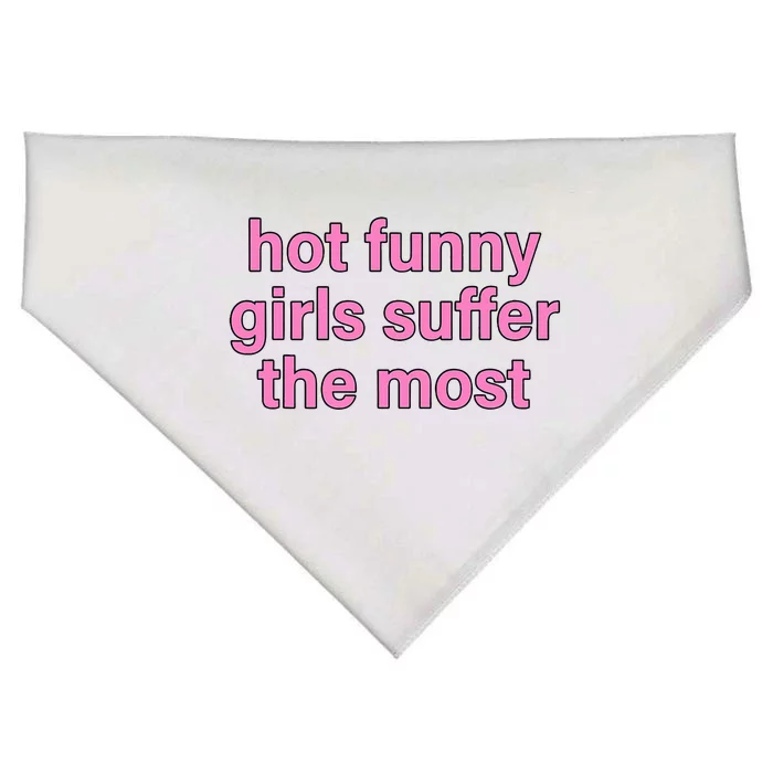 Hot Funny Girl Suffer The Most USA-Made Doggie Bandana