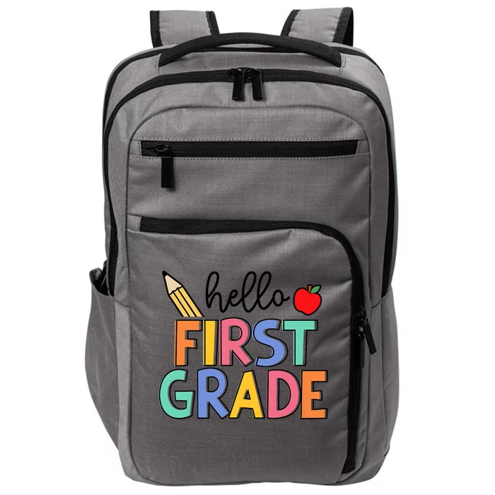 Hello First Grade Team 1st Grade Back To School Teacher Impact Tech Backpack