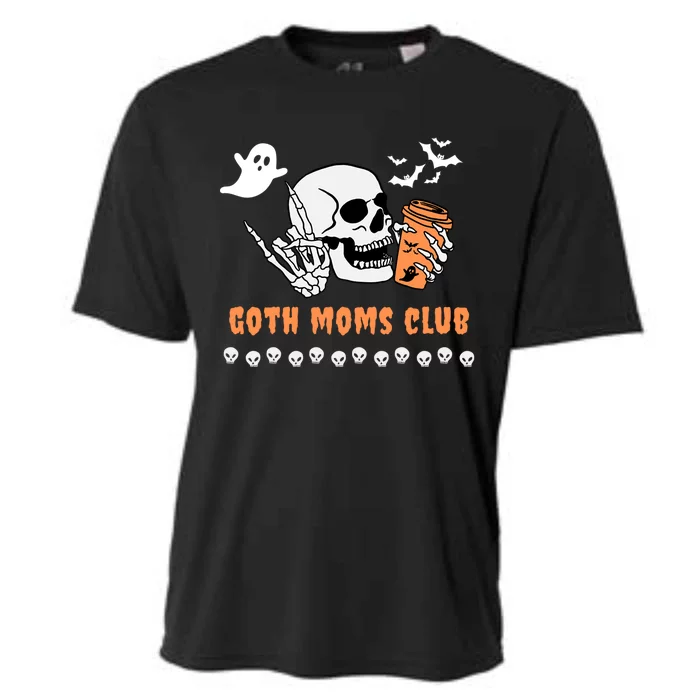 Halloween Funny Goth Moms Club Spooky Gothic Mom Mama Gift Cooling Performance Crew T-Shirt