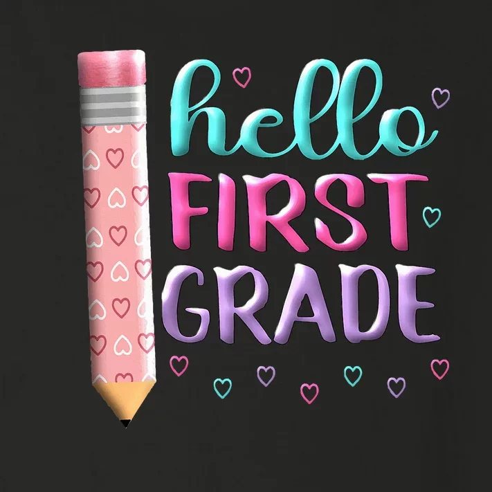 Hello First Grade First Day Of 1st Grade Here I Come Toddler Long Sleeve Shirt