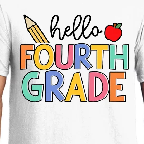 Hello Fourth Grade Team 4th Grade Back To School Teacher Pajama Set