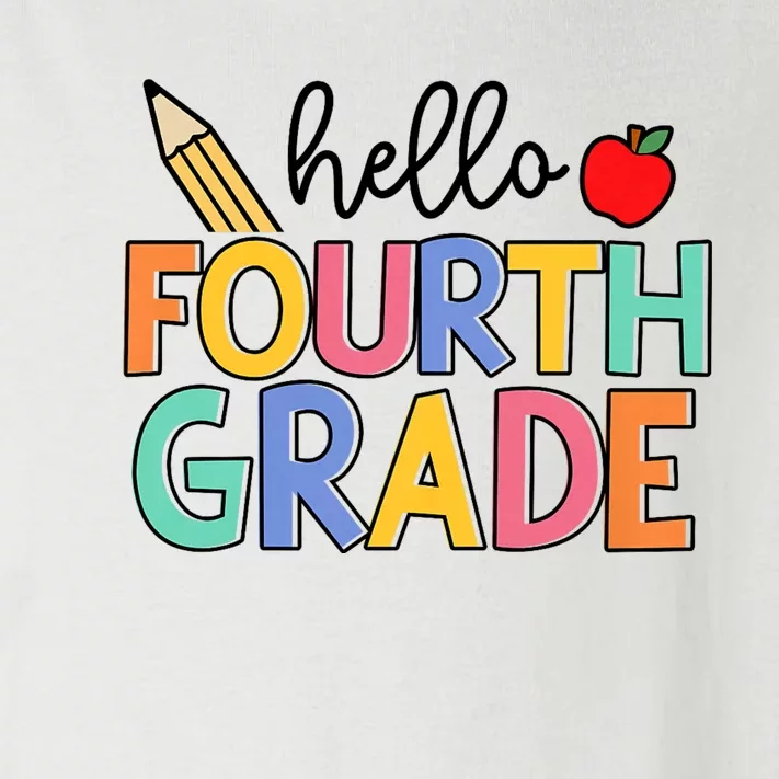 Hello Fourth Grade Team 4th Grade Back To School Teacher Toddler Long Sleeve Shirt