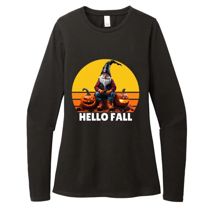 Hello Fall Genome Womens CVC Long Sleeve Shirt