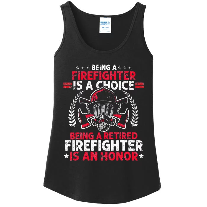 Heroic Fireman Gift Idea Retired Firefighter Ladies Essential Tank