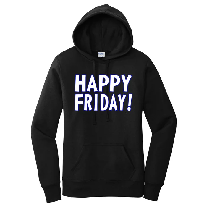 Happy Friday Gif Weekend Celebration Work Office Women's Pullover Hoodie