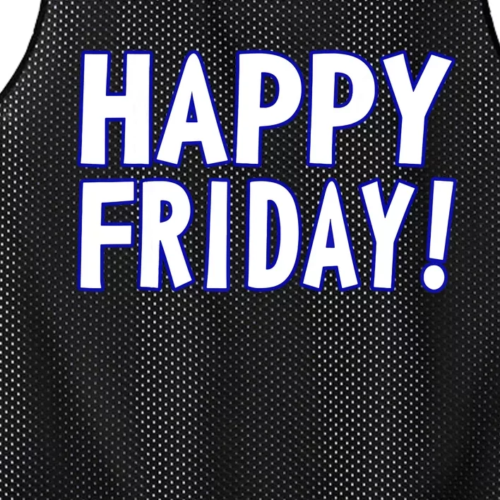 Happy Friday Gif Weekend Celebration Work Office Mesh Reversible Basketball Jersey Tank