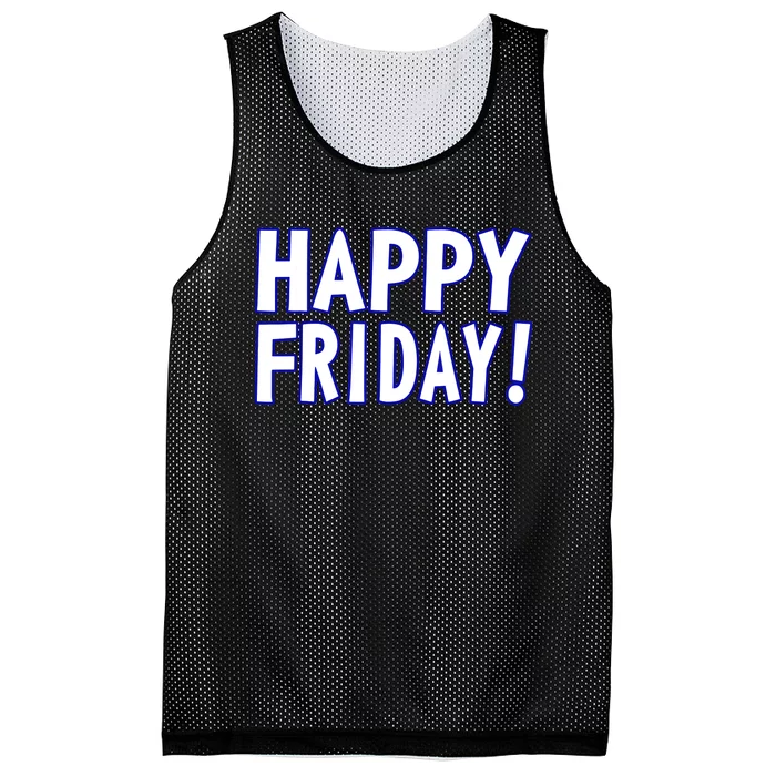 Happy Friday Gif Weekend Celebration Work Office Mesh Reversible Basketball Jersey Tank