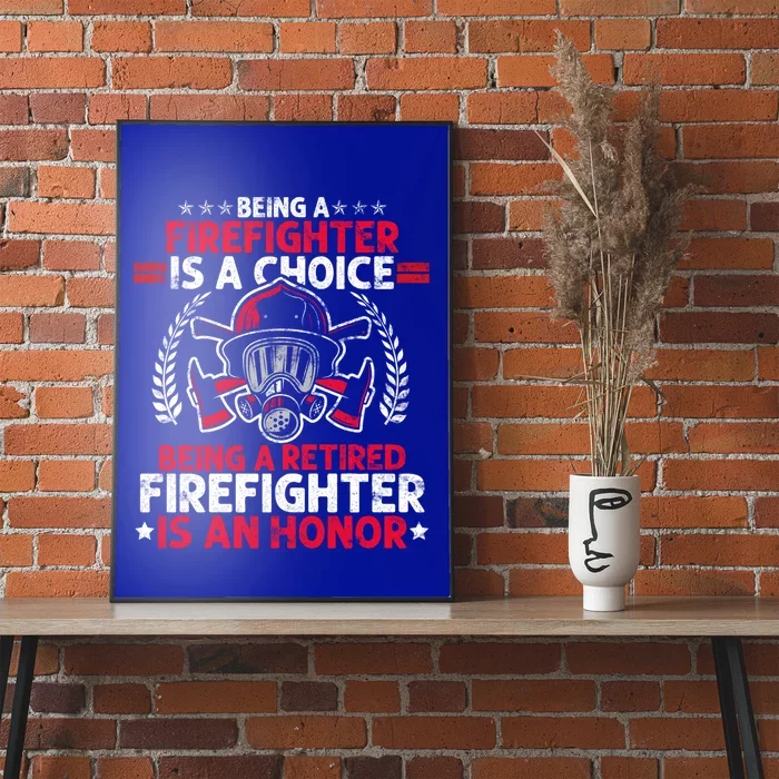 Heroic Fire Gift Idea Retired Firefighter Great Gift Poster