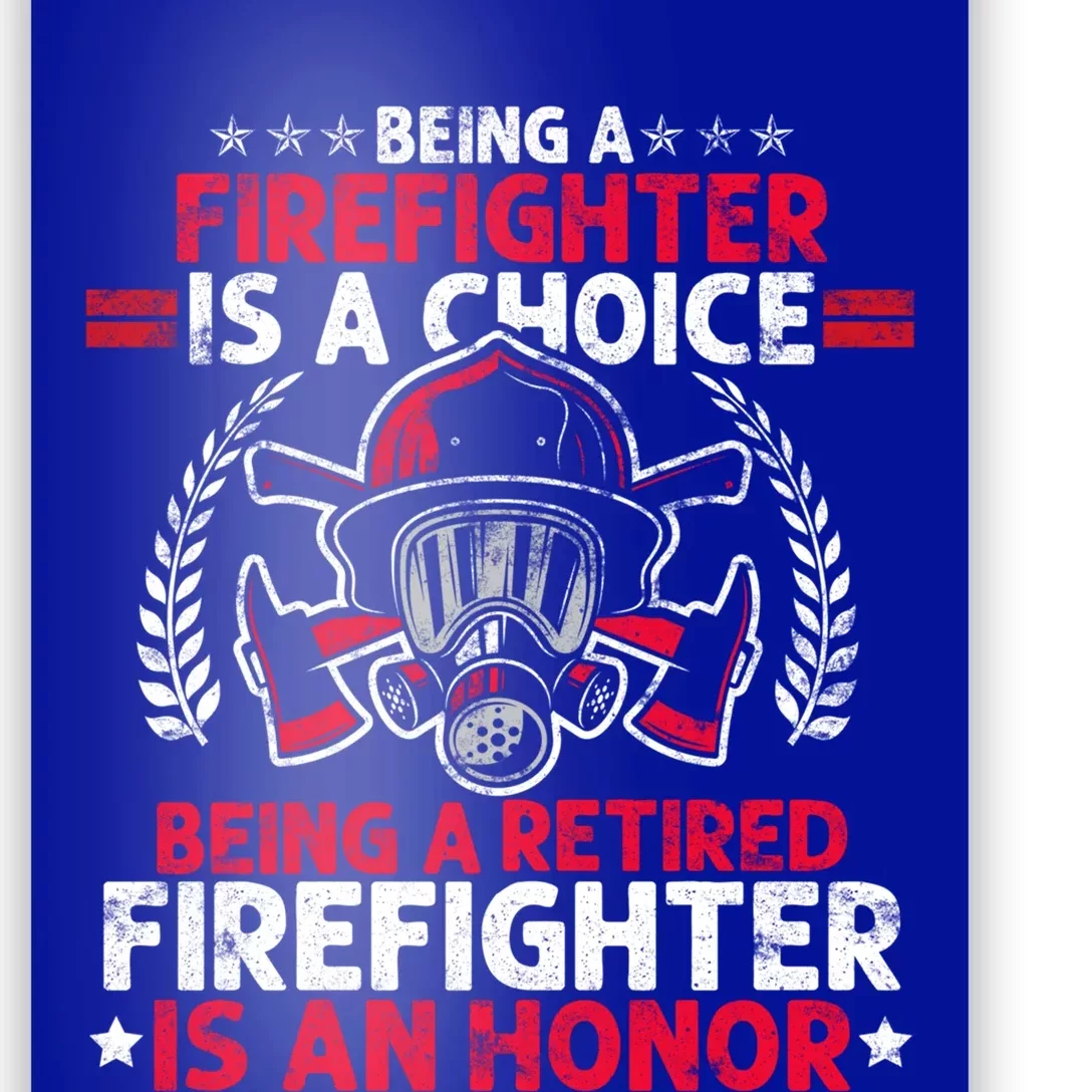 Heroic Fire Gift Idea Retired Firefighter Great Gift Poster