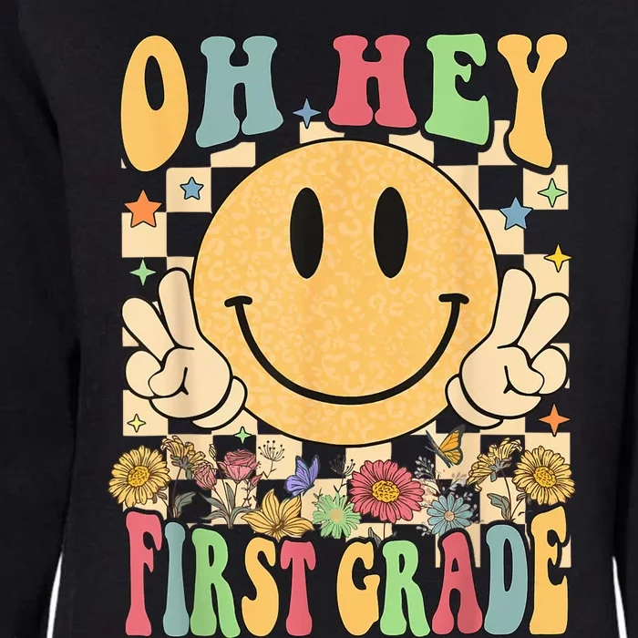 Hello First Grade Teachers Students 1st Grade Back To School Womens California Wash Sweatshirt