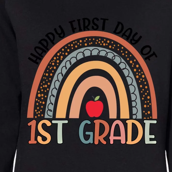 Hello First Grade Rainbow First Day Of 1St Grade Teacher Gift Womens California Wash Sweatshirt