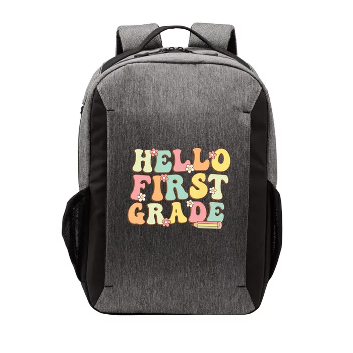 Hello First Grade Team 1st Grade Teacher Girl Back To School Vector Backpack