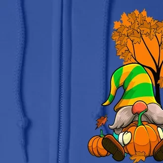 Happy Fall Gnome Autumn Thanksgiving Pumpkin Spice Season Full Zip Hoodie