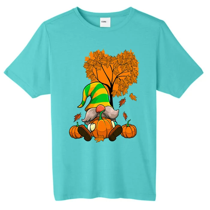 Happy Fall Gnome Autumn Thanksgiving Pumpkin Spice Season ChromaSoft Performance T-Shirt