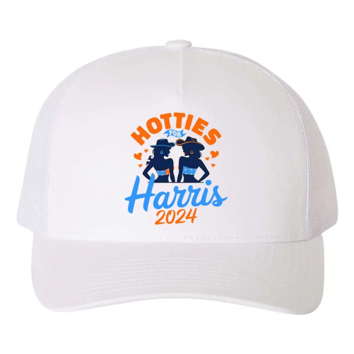 Hotties For Harris 2024 Election Yupoong Adult 5-Panel Trucker Hat