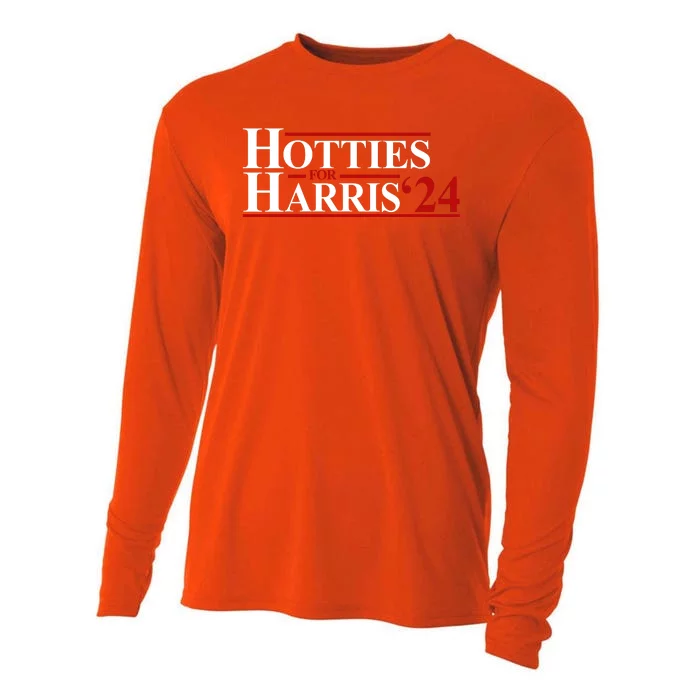 Hotties For Harris 2024 Funny Politcal Election Cooling Performance Long Sleeve Crew