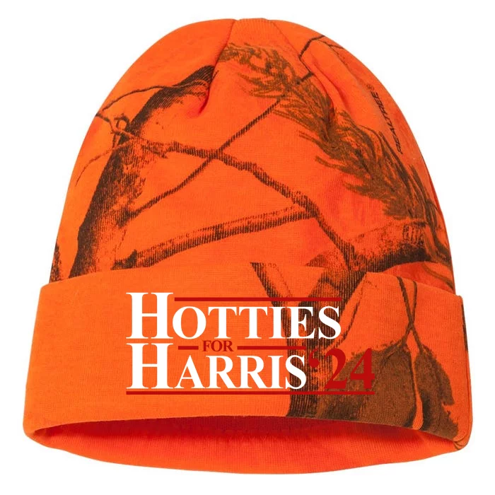 Hotties For Harris 2024 Funny Politcal Election Kati - 12in Camo Beanie