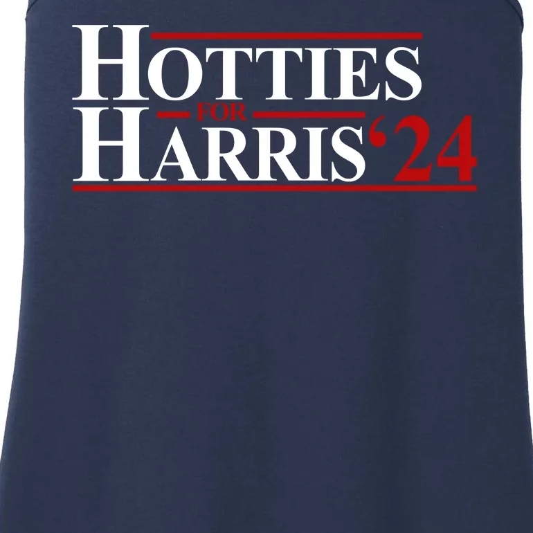 Hotties For Harris 2024 Funny Politcal Election Ladies Essential Tank