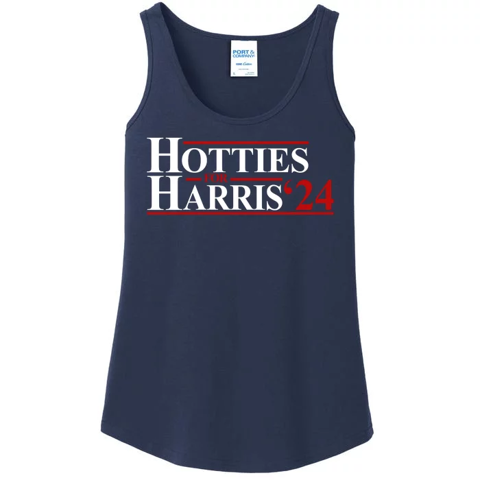 Hotties For Harris 2024 Funny Politcal Election Ladies Essential Tank