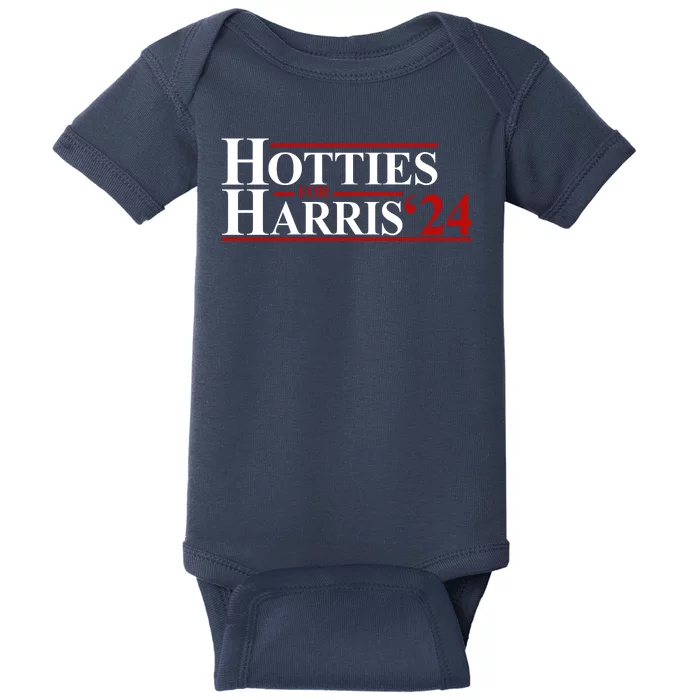 Hotties For Harris 2024 Funny Politcal Election Baby Bodysuit