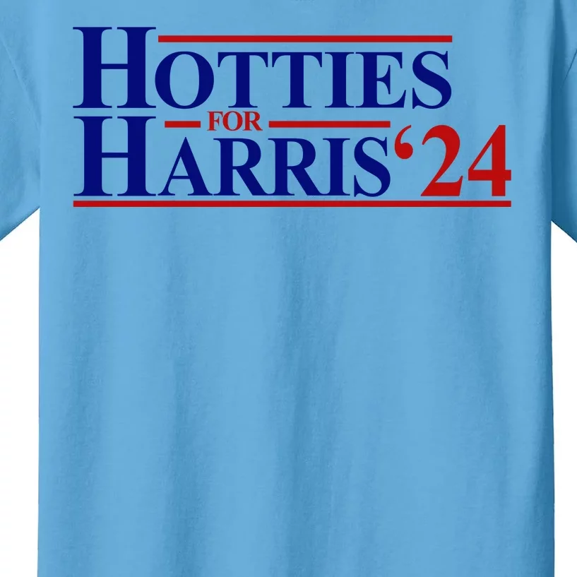 Hotties For Harris 2024 Funny Politcal Election Kids T-Shirt