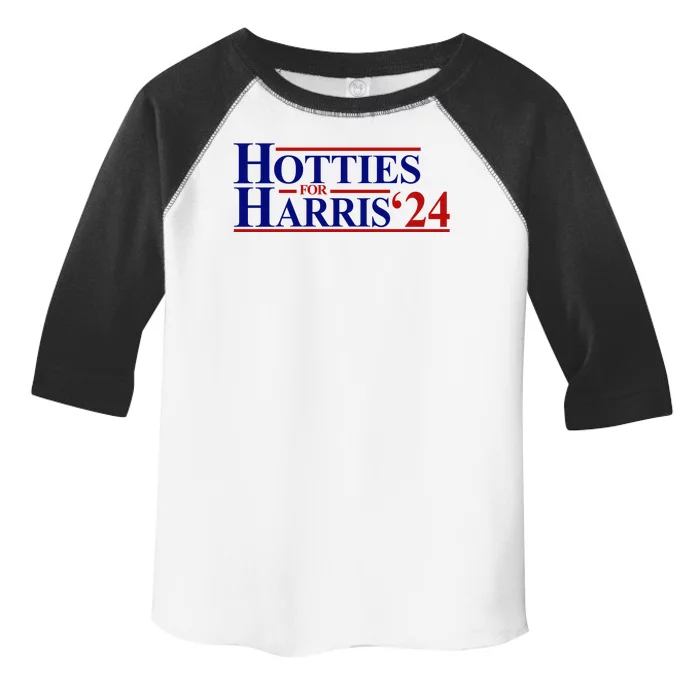 Hotties For Harris 2024 Funny Politcal Election Toddler Fine Jersey T-Shirt