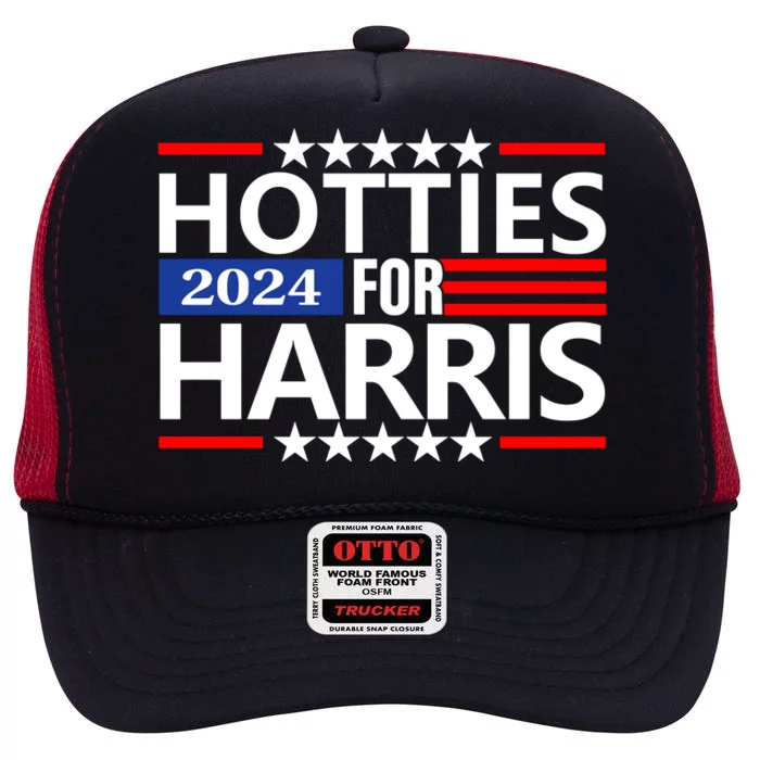 Hotties For Harris High Crown Mesh Trucker Hat