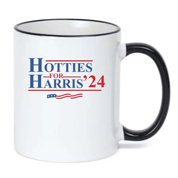 Hotties For Harris Black Color Changing Mug