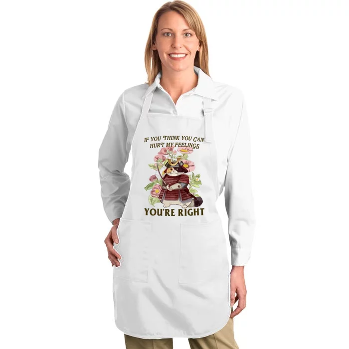 Hurt Feelings Full-Length Apron With Pocket