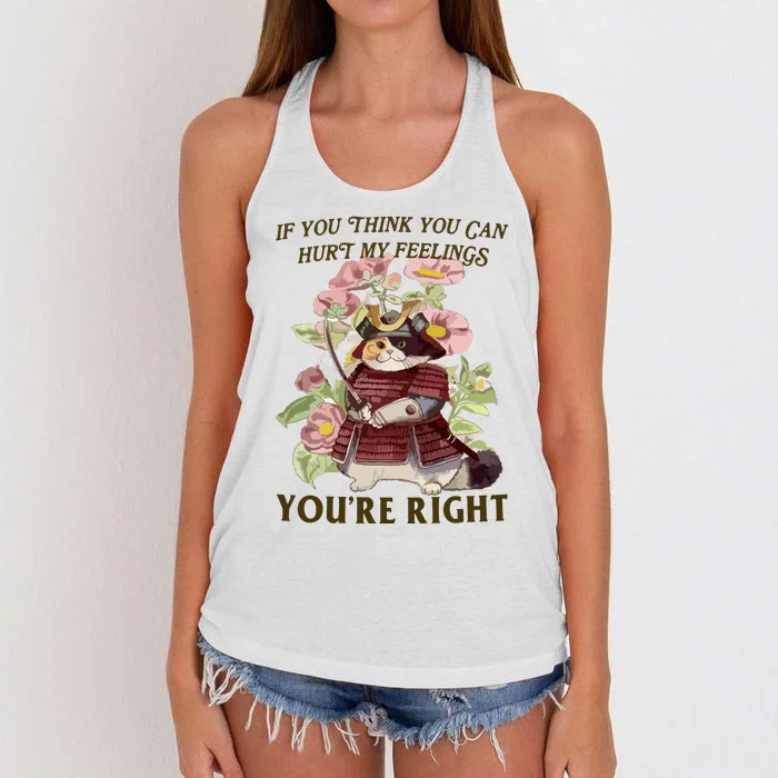 Hurt Feelings Women's Knotted Racerback Tank