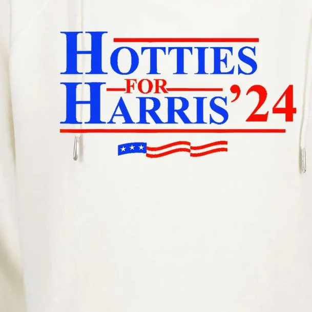 Hotties For Harris 2024 Womens Funnel Neck Pullover Hood