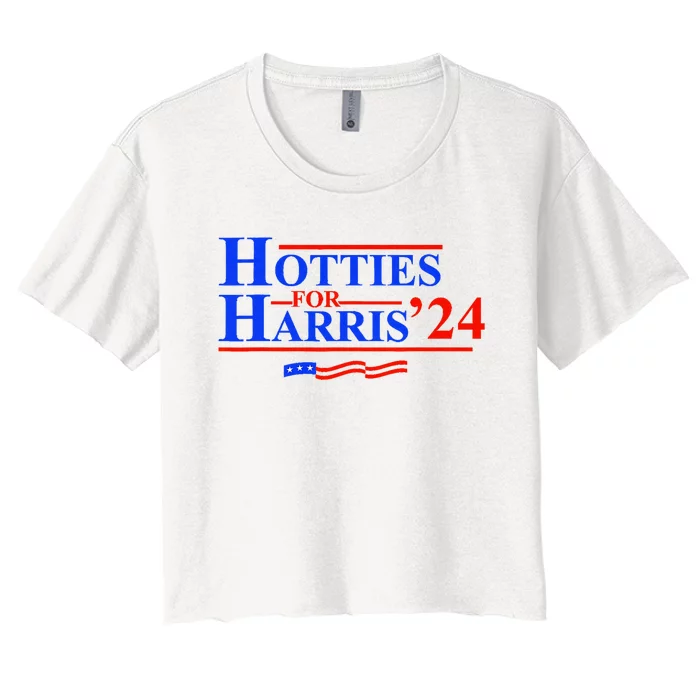 Hotties For Harris 2024 Women's Crop Top Tee