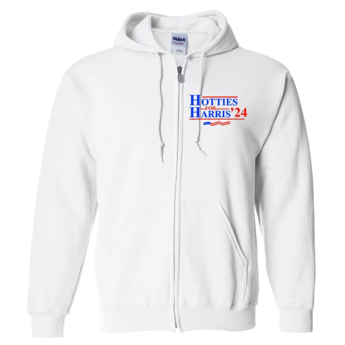 Hotties For Harris 2024 Full Zip Hoodie