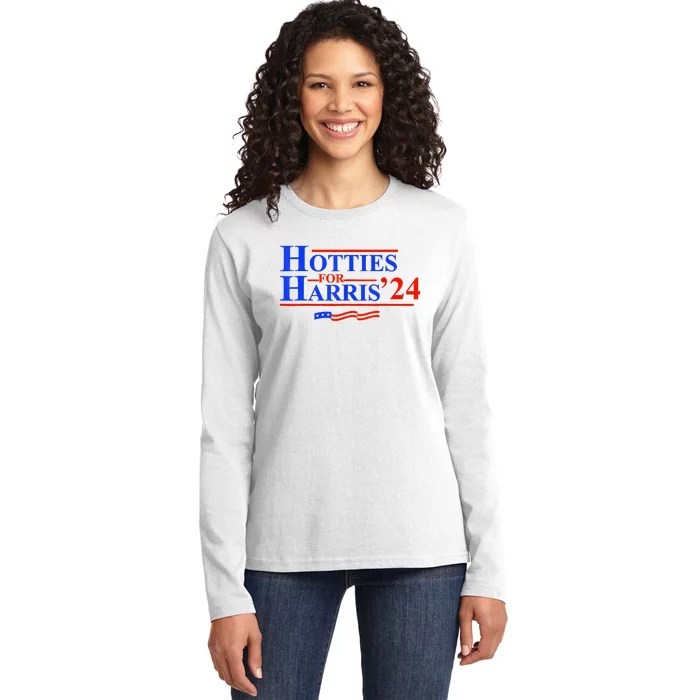 Hotties For Harris Ladies Long Sleeve Shirt